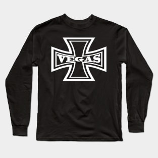 Iron Cross Vegas Motorcycle Long Sleeve T-Shirt